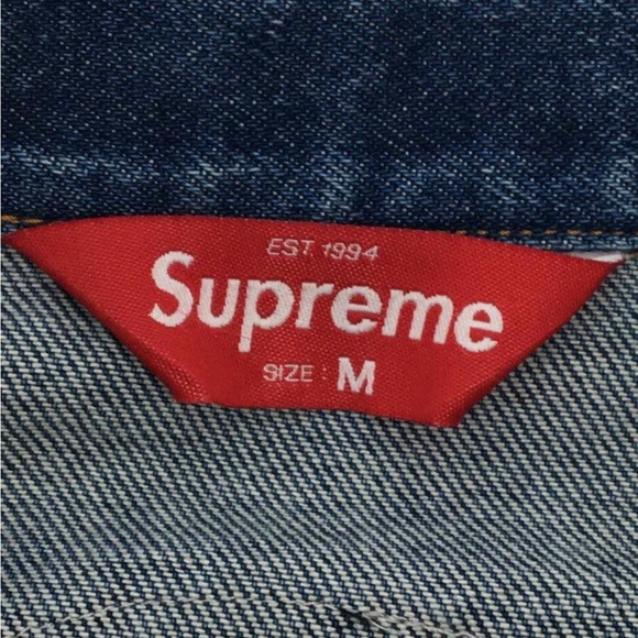 🚨GRaiL ALeRt🚨2018 SuPReMe PaTcHeS 🚸 DeNiM TRuCKeR JaCKet 🧥 - Picture 6 of 6